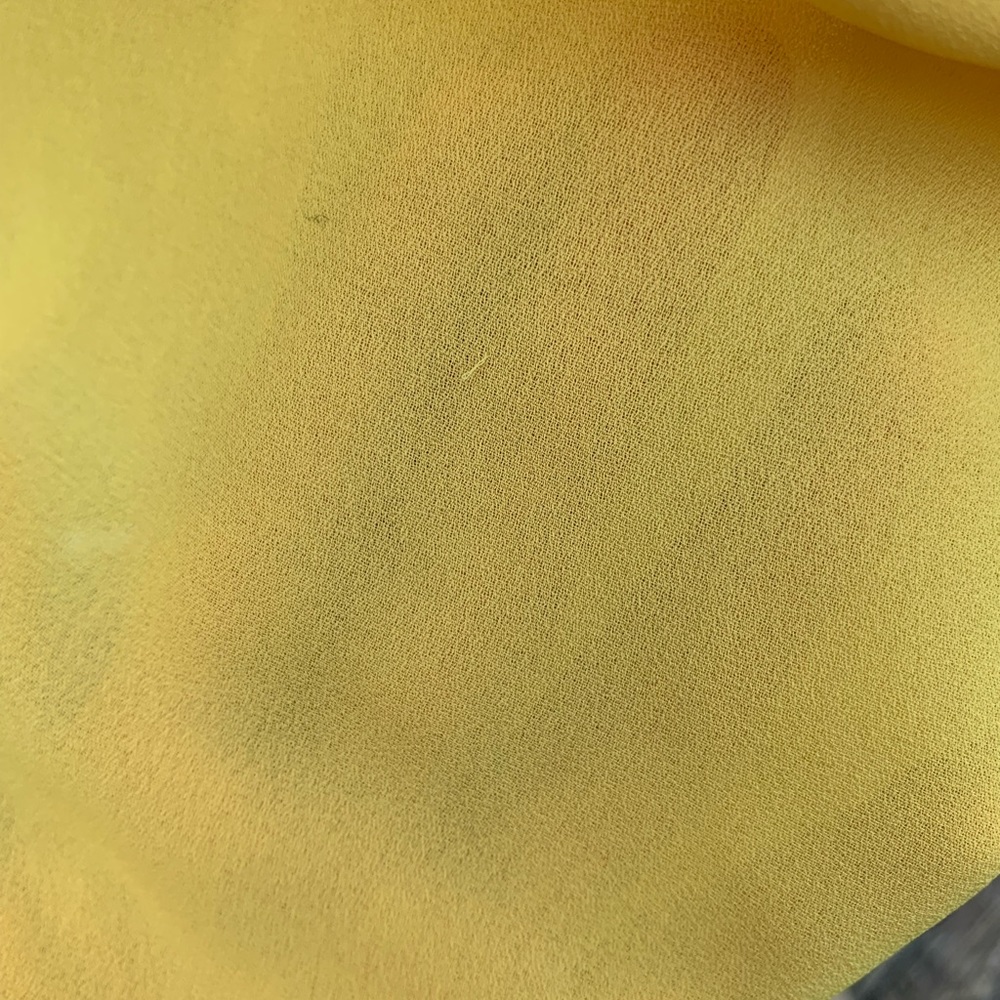 Vintage Pleated Yellow Canary Blouse - Picture 10 of 14